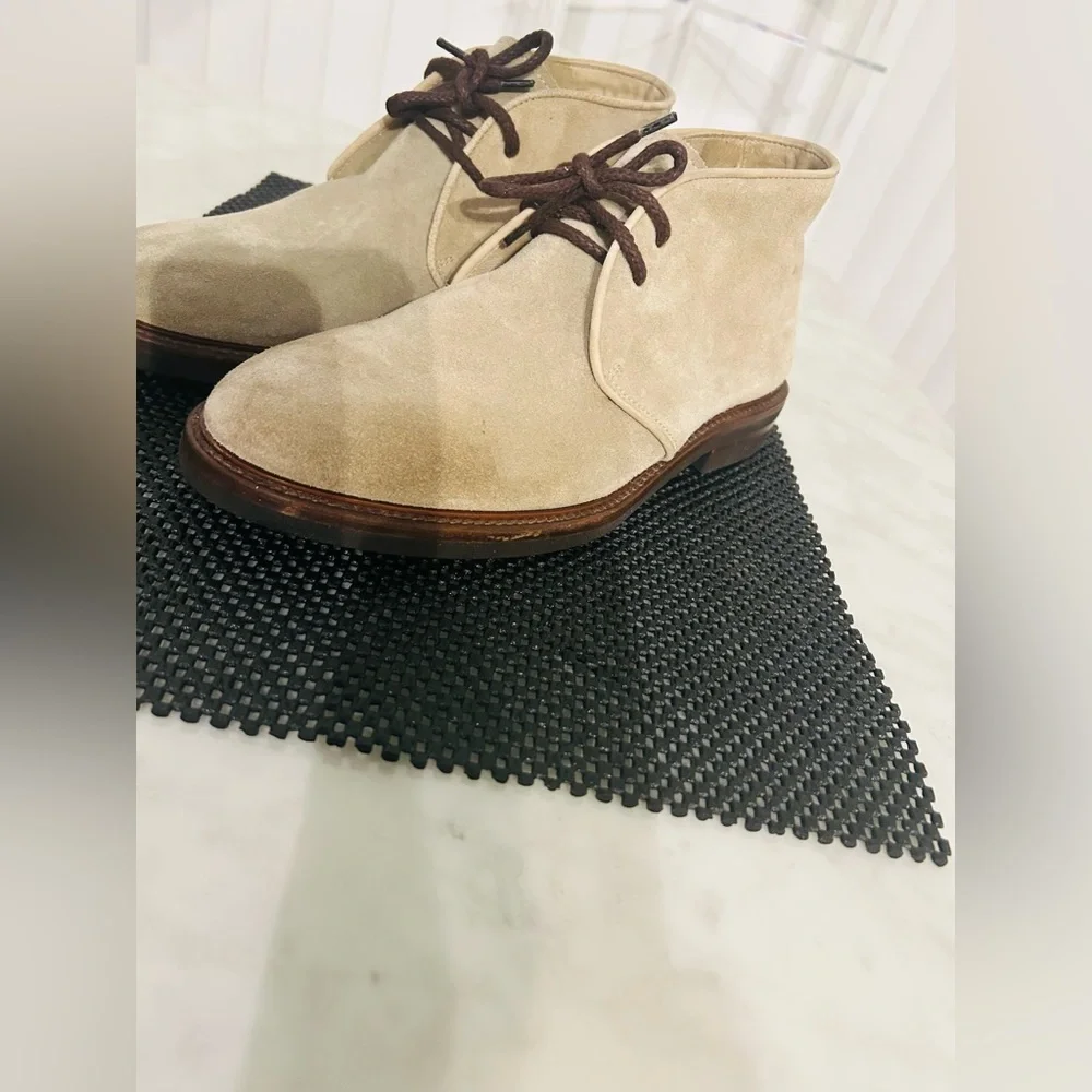 Brunello Cucinelli Beige Suede Chukka Boots